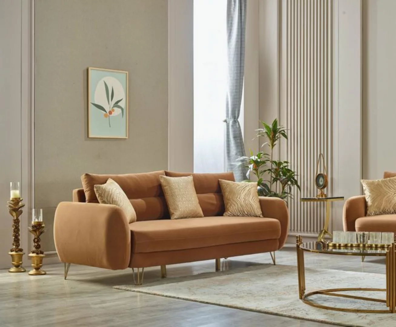 Villa Möbel Polstergarnitur Lublin, (Set, 2-tlg), Hand Made Quality, pflege günstig online kaufen