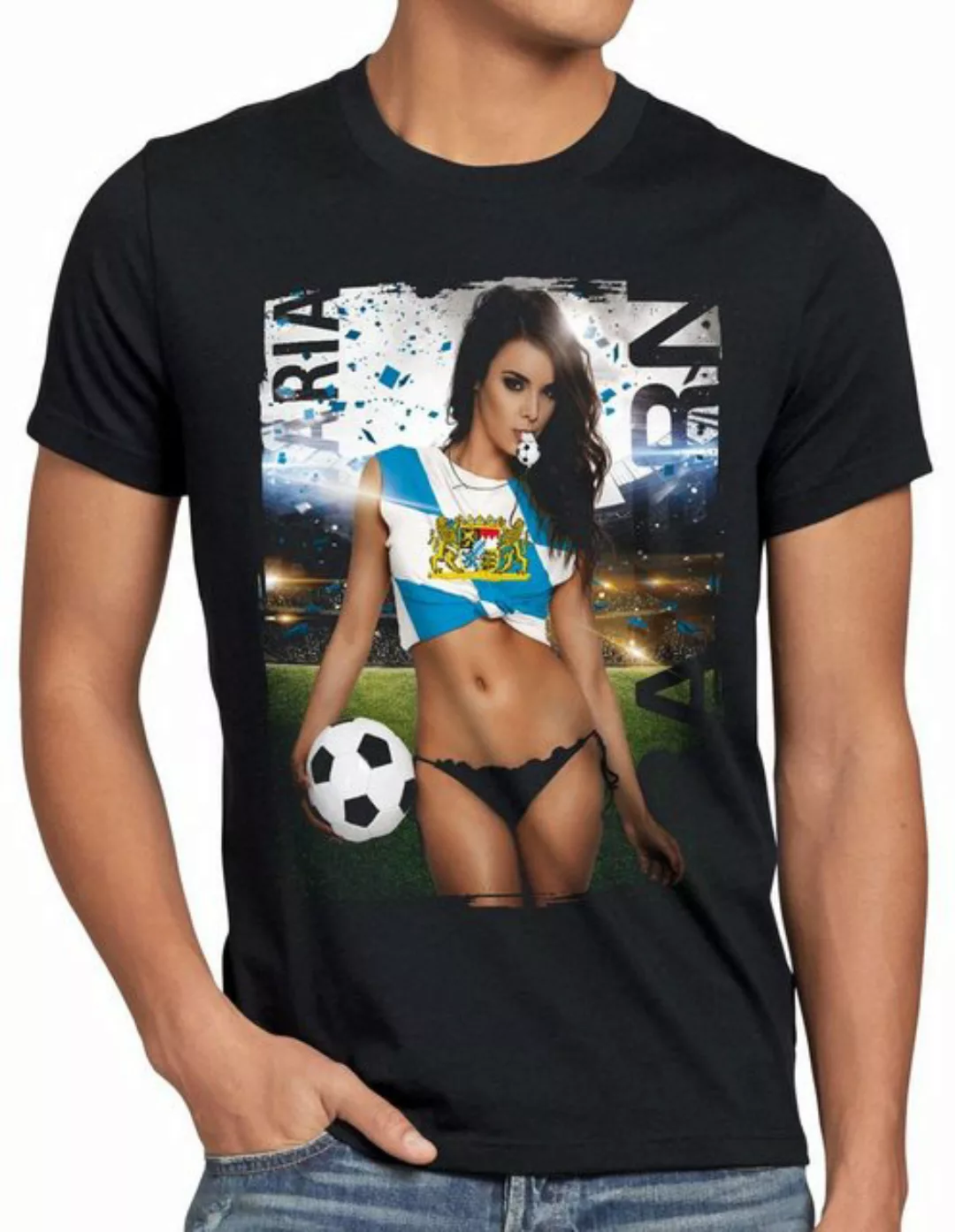 style3 T-Shirt Bayern Fussball Girl München Oktoberfest WM 2026 Fan günstig online kaufen