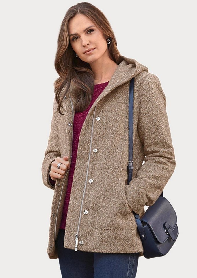 GOLDNER Winterjacke Unentbehrliche Boucle-Jacke mit feinen Details günstig online kaufen