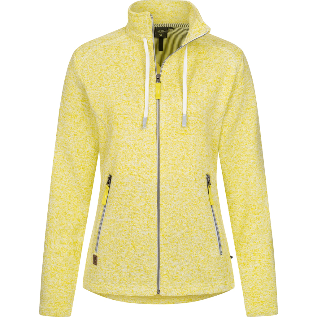 DEPROC Active Strickfleecejacke "LUVERNE WOMEN", Kontrastreissverschluss günstig online kaufen
