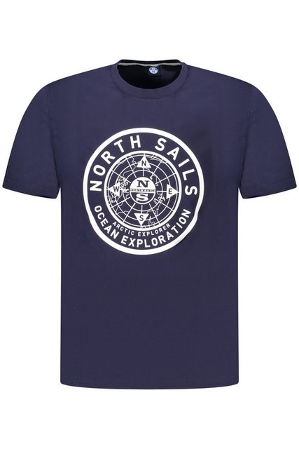 North Sails T-Shirt Herren Kurzarm T-Shirt Blau mit Rundhals und günstig online kaufen