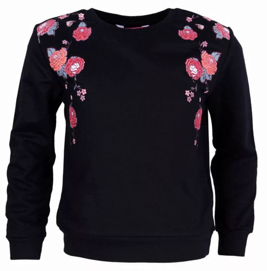 Sarcia.eu Sweatshirt Schwarze Bluse mit Rosen gemustert 7-8 Jahre günstig online kaufen