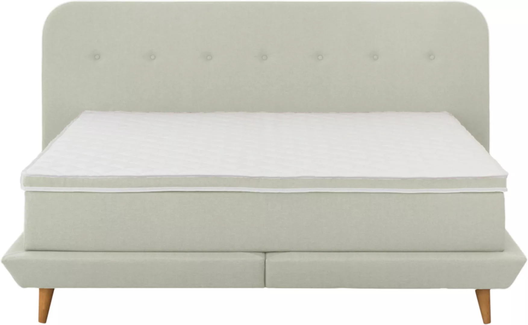 andas Boxspringbett "Premium", Steppung mit Knopfheftung, inkl. Topper günstig online kaufen