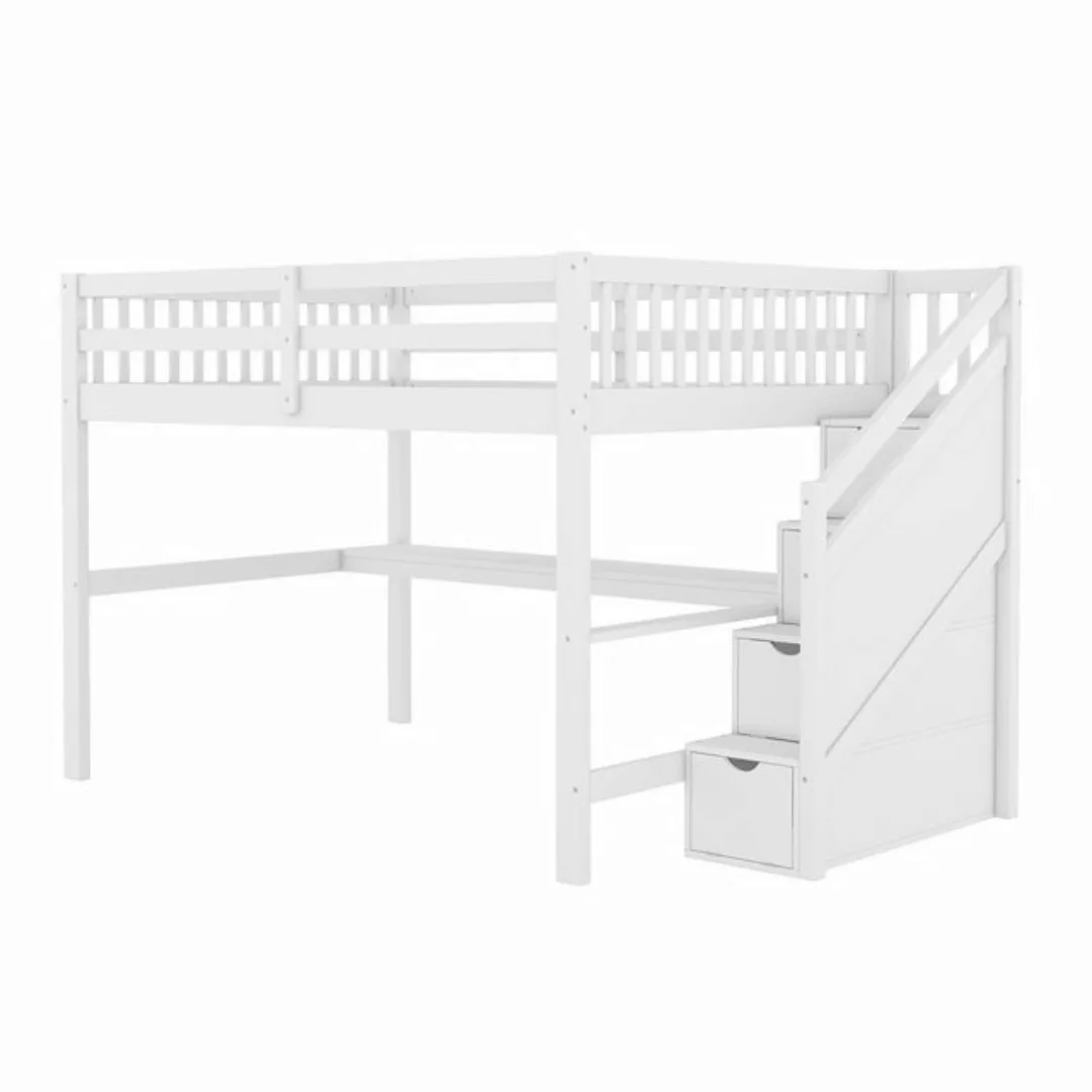 XDeer Etagenbett 140x 200 Kinderhochbett, mit Stauraumschubladen, und Unter günstig online kaufen