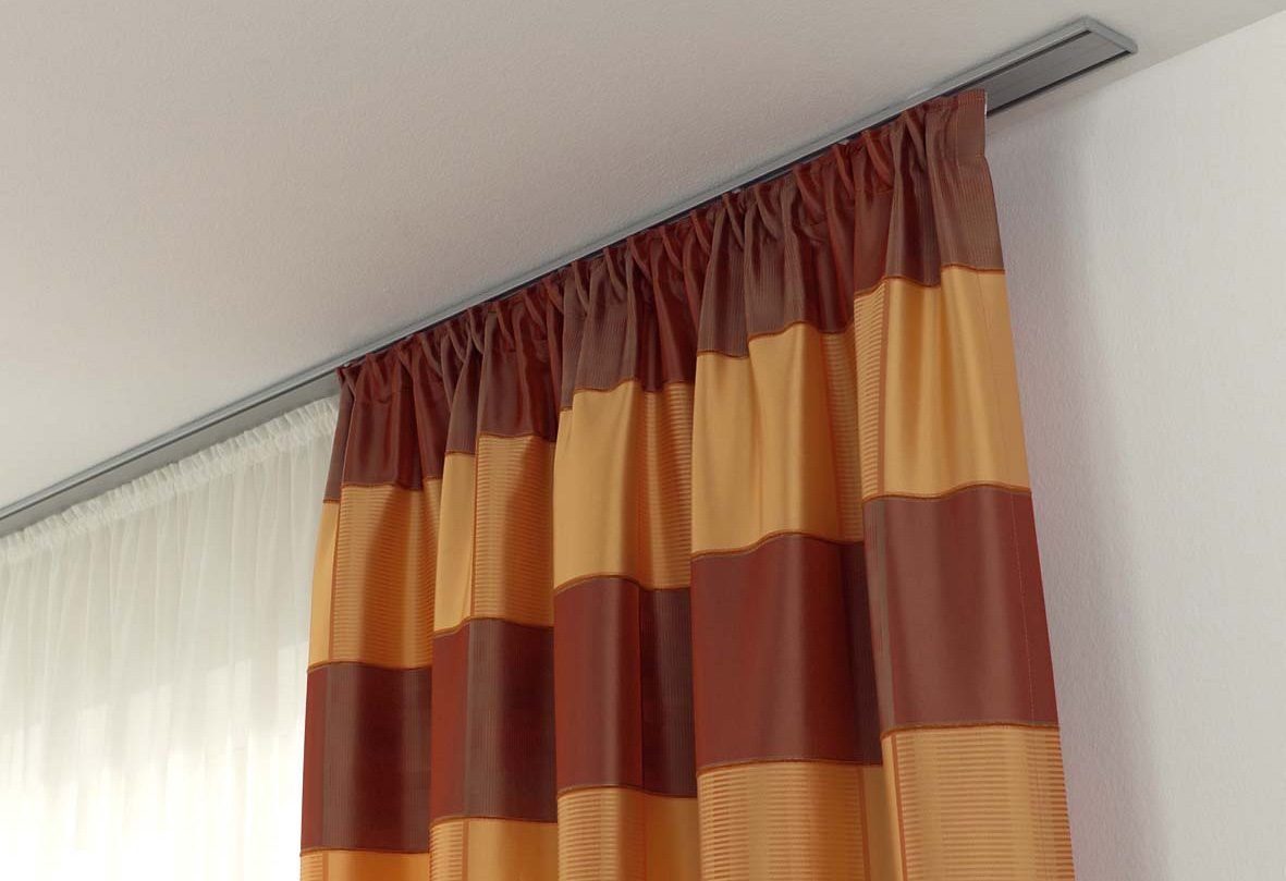 GARDINIA Vorhangschiene, 2-läufig, Fixmaß, Metall, Serie günstig online kaufen