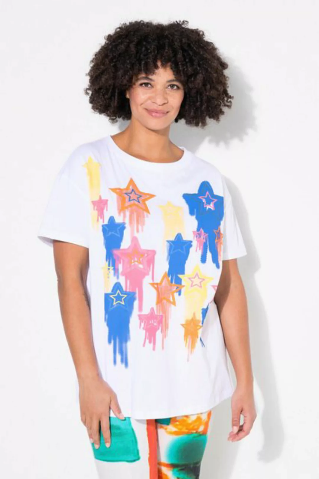 Angel of Style T-Shirt T-Shirt Boxy Fit Sternen-Druck günstig online kaufen