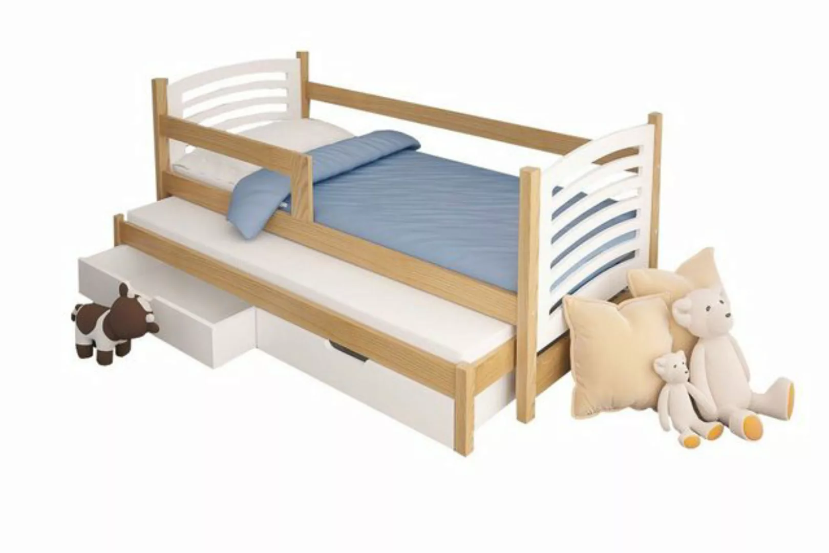 Stylefy Kinderbett Basko (Kinderbett, Bett), 75x180 cm, mit Bettkasten, aus günstig online kaufen