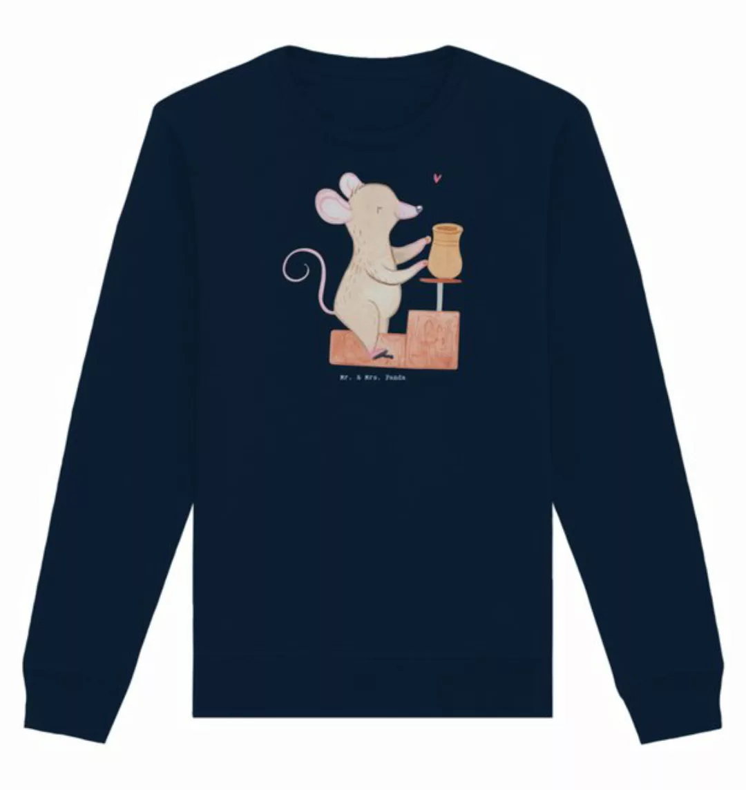 Mr. & Mrs. Panda Longpullover Maus Töpfern Größe XL - French Navy - Geschen günstig online kaufen