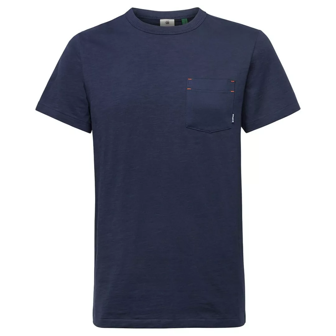 G-star Contrast Mercerized Pocket Kurzarm T-shirt XS Sartho Blue günstig online kaufen