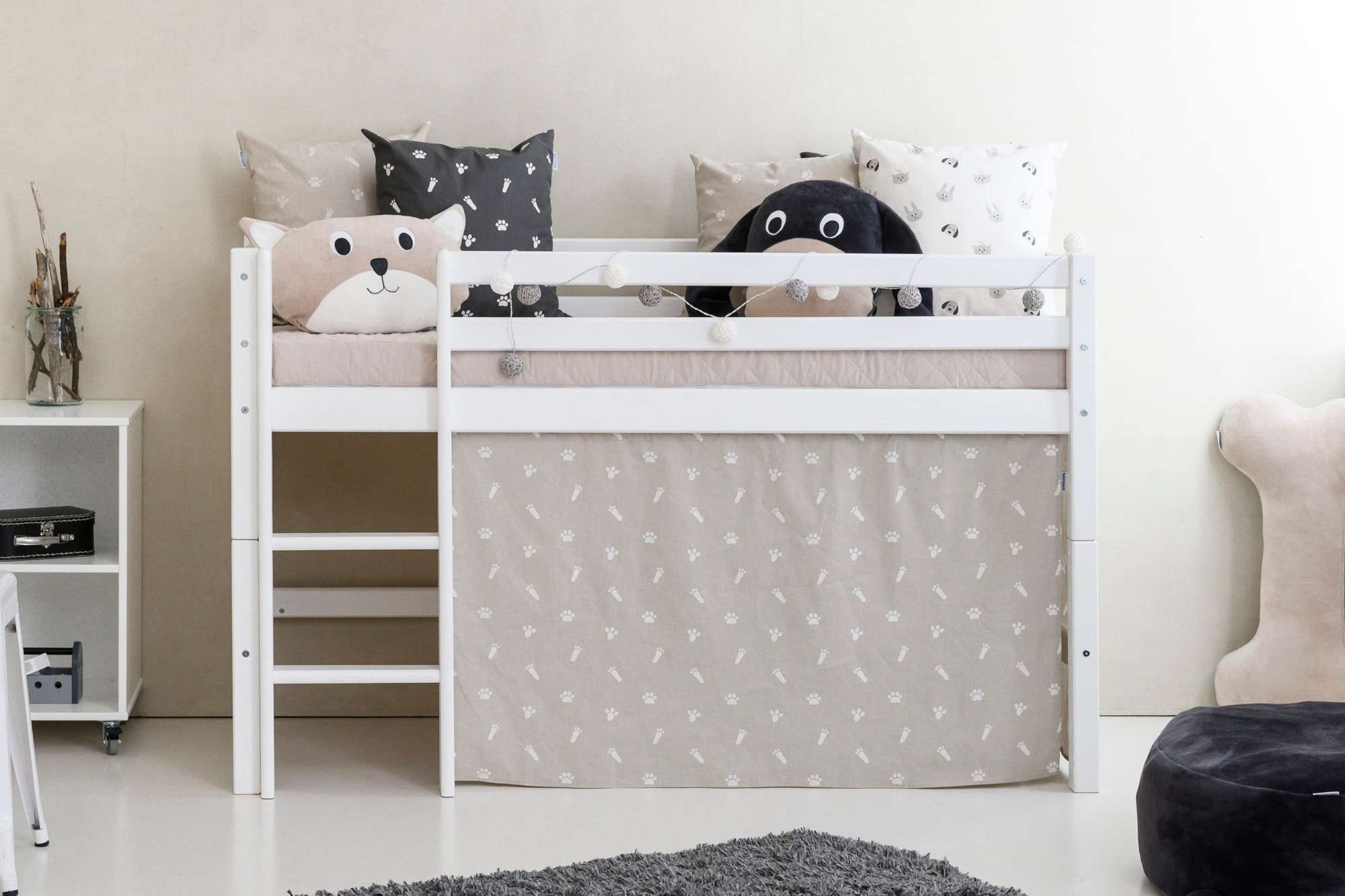 Hoppekids Hochbett "ECO Dream, Kinderbett, Spielbett, Halbhohes Bett aus Ma günstig online kaufen