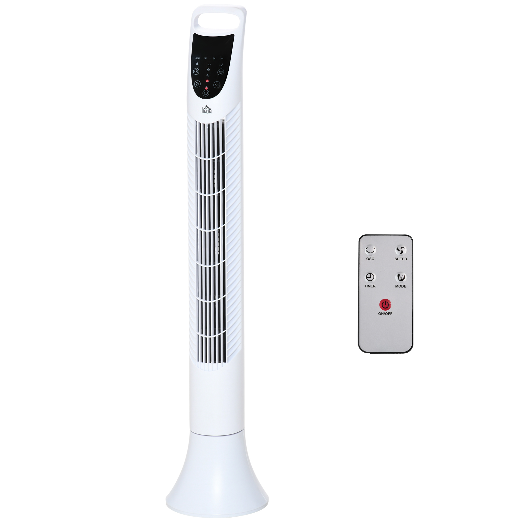 HOMCOM Leiser Säulenventilator 40W Timer 3 Geschwindigkeiten 3 Modi Fernbed günstig online kaufen