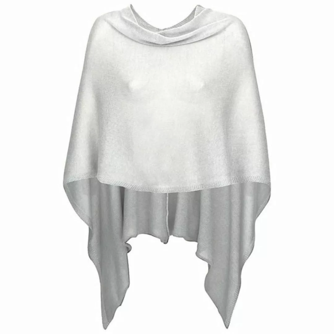 Mississhop Strickponcho Damen Poncho Cape Überwurf Strickponcho feiner Stri günstig online kaufen