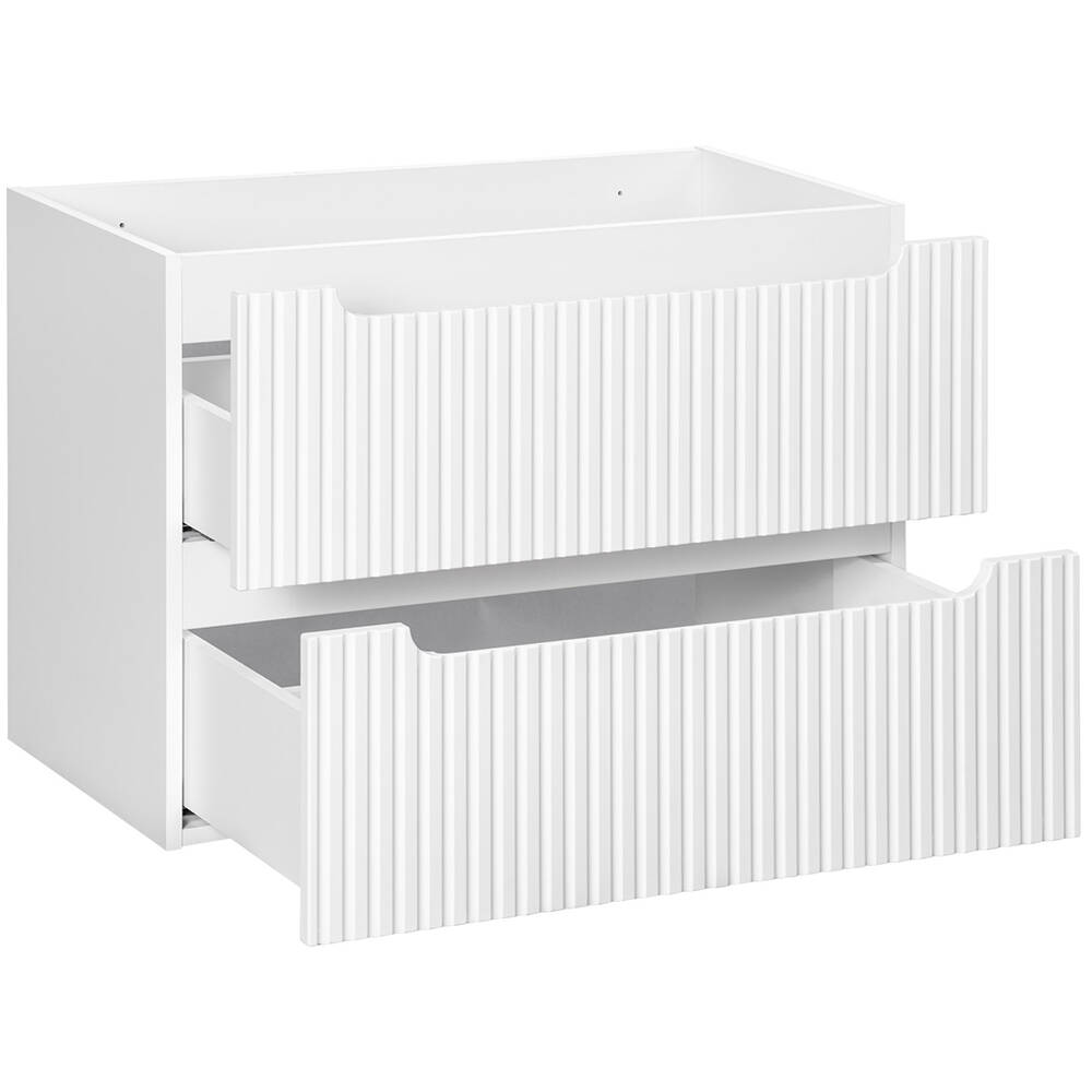Waschtischunterschrank 80 cm weiß NEWPORT-56-WHITE günstig online kaufen