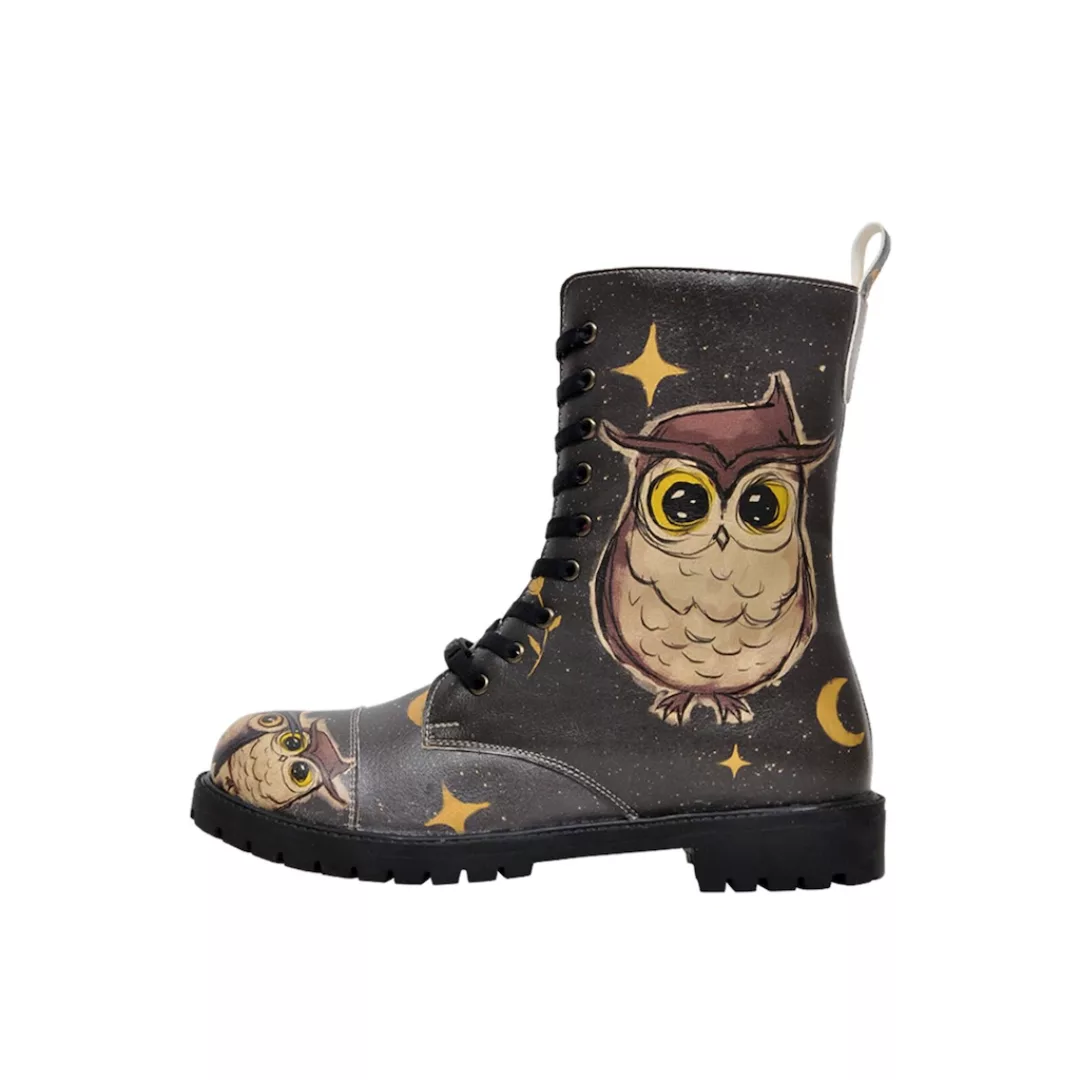 DOGO Schnürboots "Damen Zipsy Owls Family Vegan Damen Stiefel / female", Ve günstig online kaufen