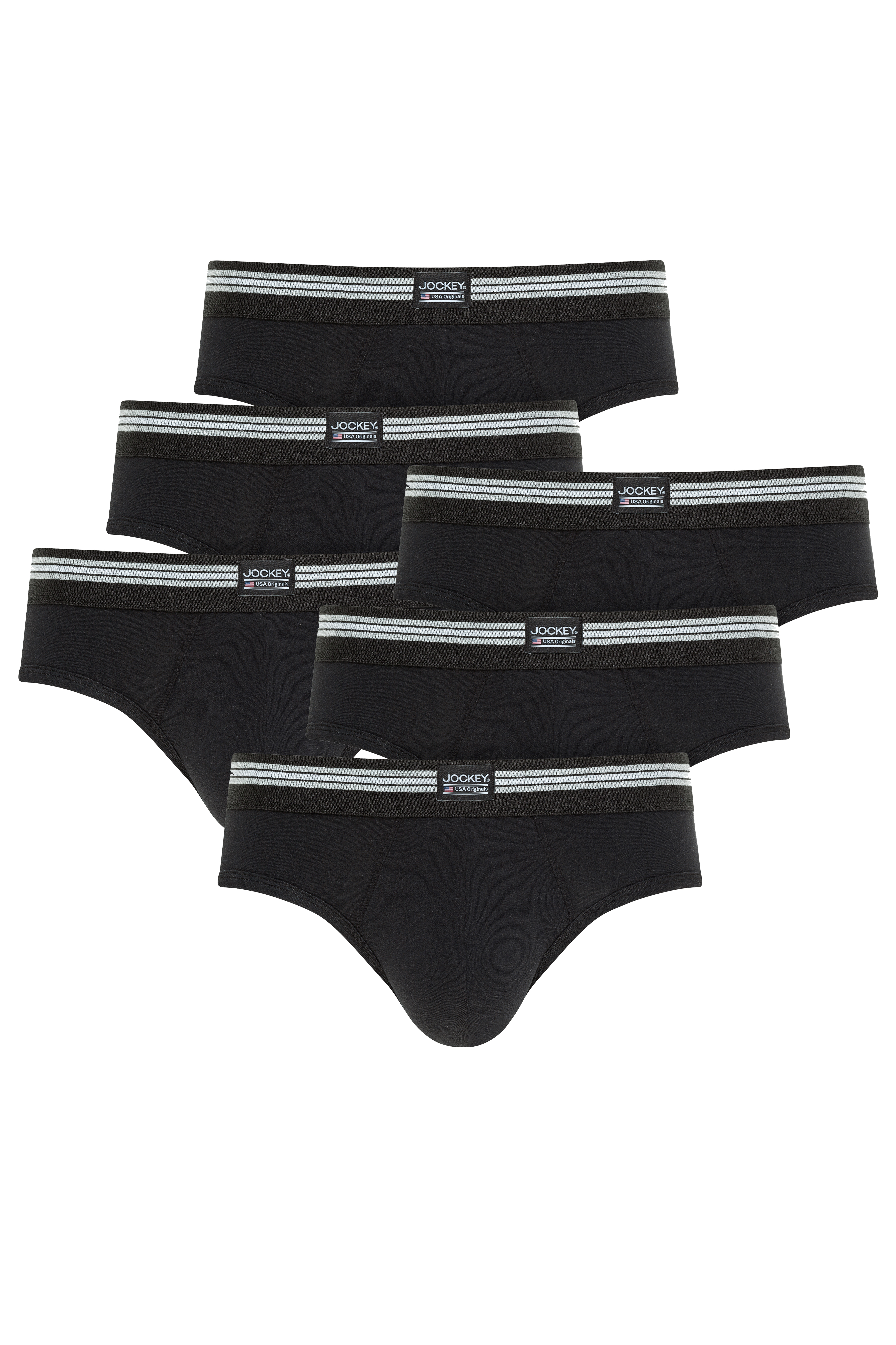 Jockey Slip "COTTON STRETCH BRIEF", (6er Pack), Mittlere Bundhöhe, Ohne Ein günstig online kaufen