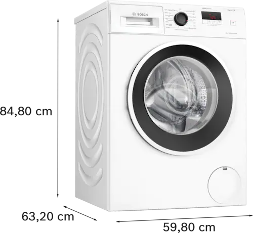 BOSCH Waschmaschine »WGE0240V«, Serie 2, WGE0240V, 7 kg, 1400 U/min günstig online kaufen