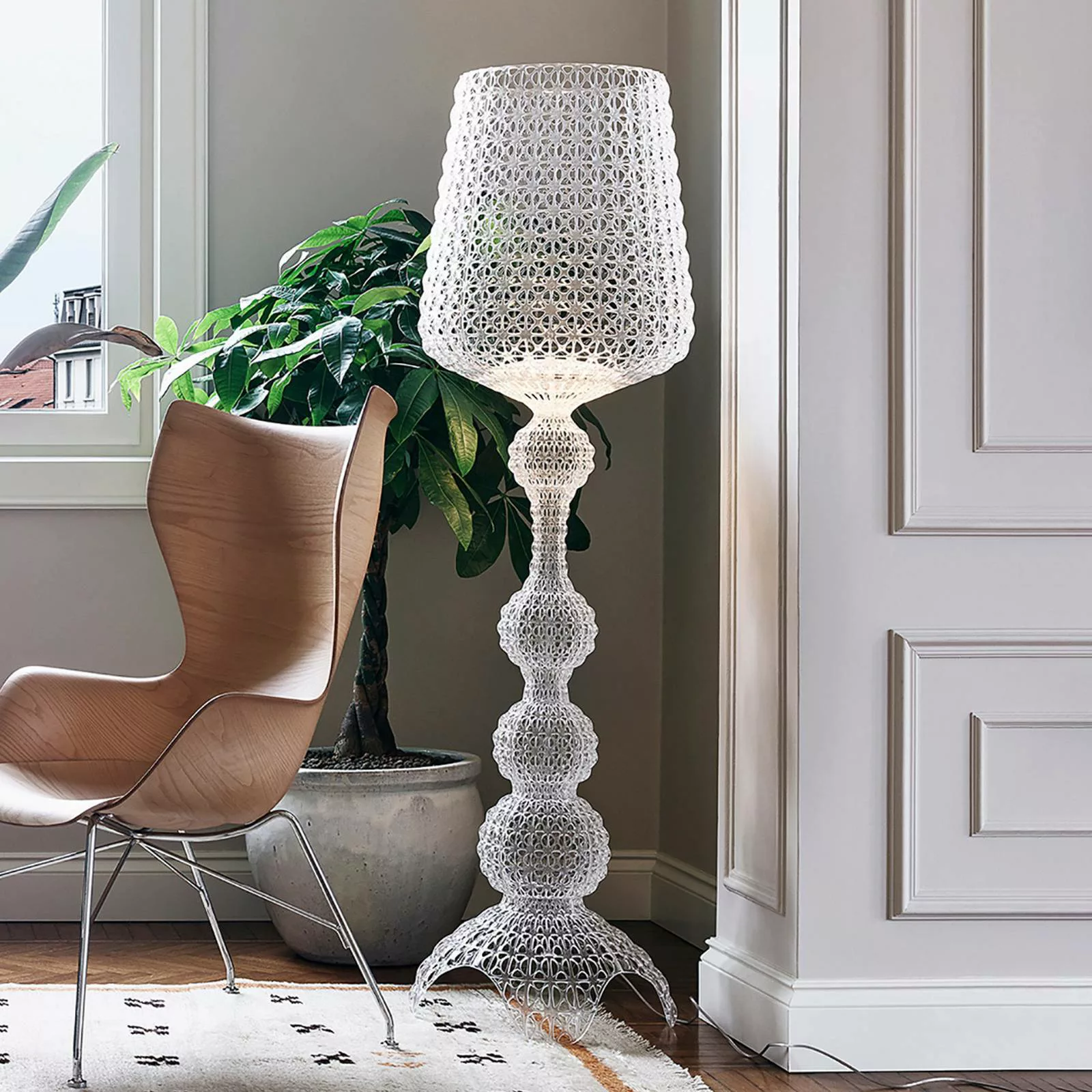 Kartell Kabuki - LED-Stehlampe, transparent günstig online kaufen