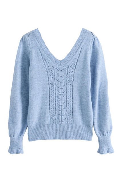 LAURA ASHLEY V-Ausschnitt-Pullover Laura Ashley V-Ausschnitt-Pullover, Loch günstig online kaufen