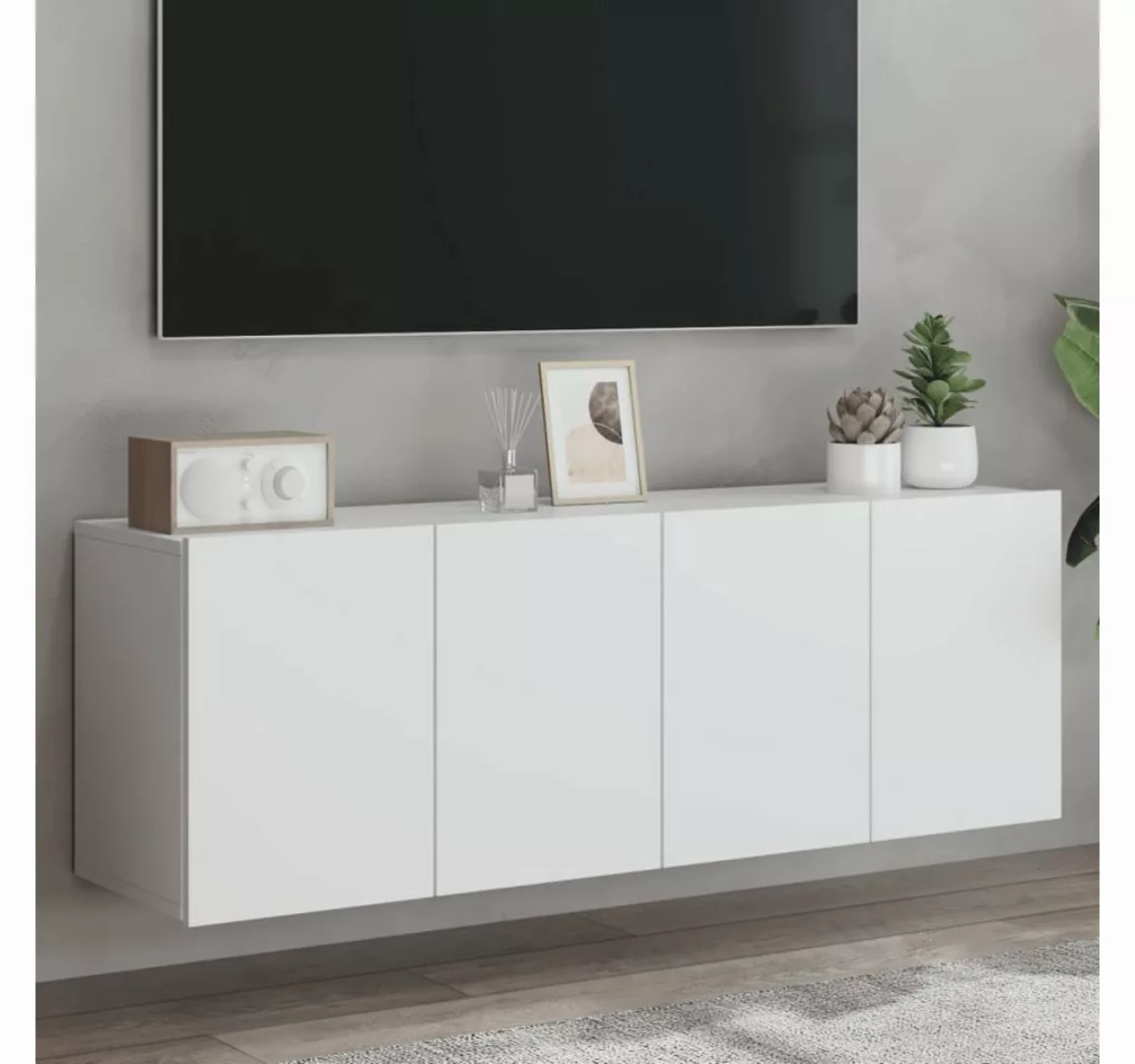 vidaXL TV-Schrank TV-Lowboard TV-Wandschränke 2 Stk Weiß 60x30x41 cm günstig online kaufen