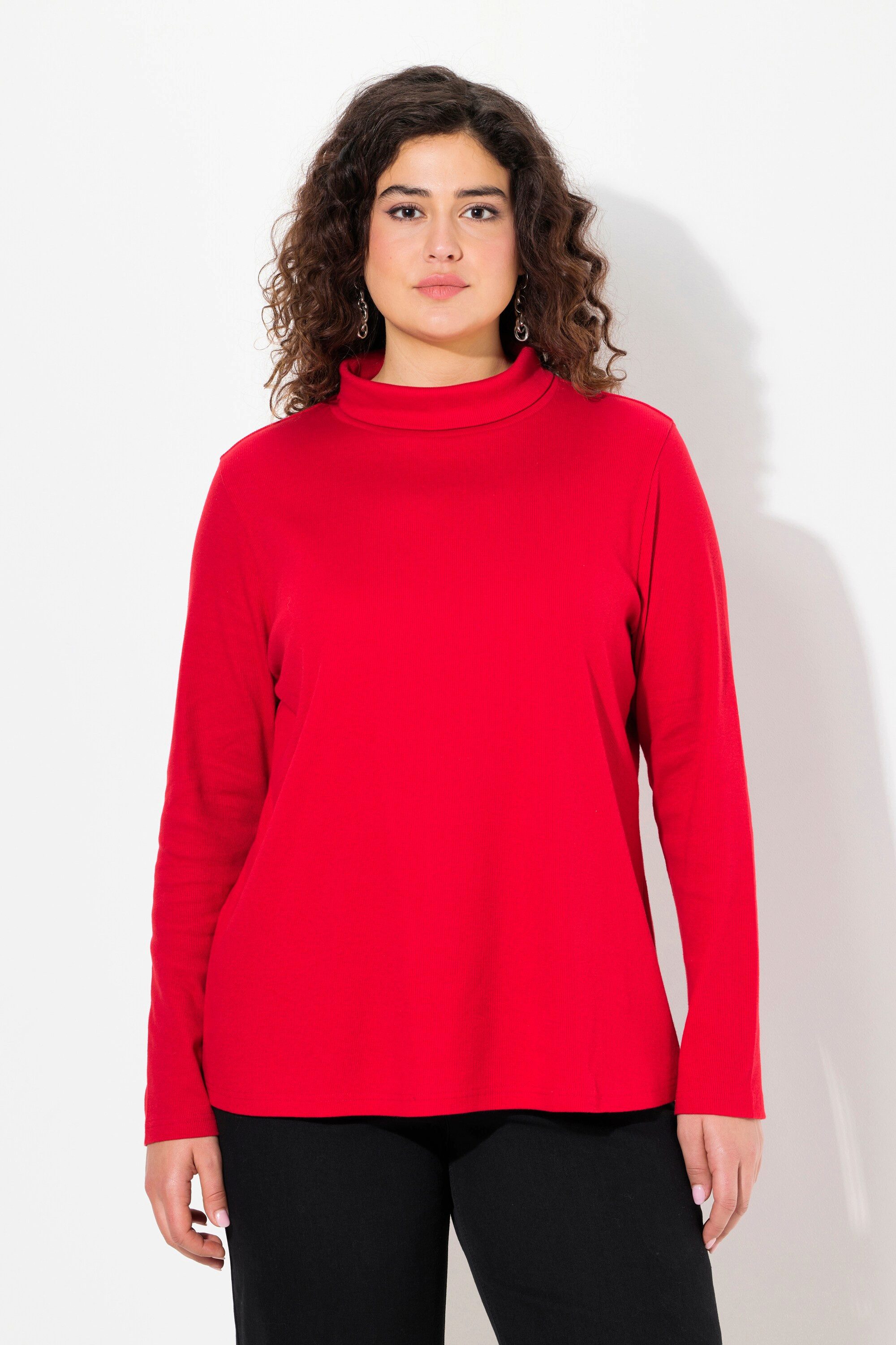 Ulla Popken T-Shirt Shirt Rollkragen Classic günstig online kaufen