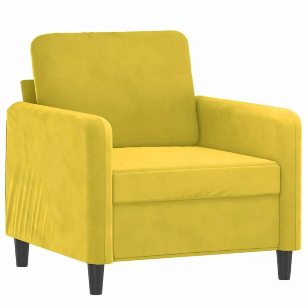 vidaXL Sofa Sessel Gelb 60 cm Samt günstig online kaufen