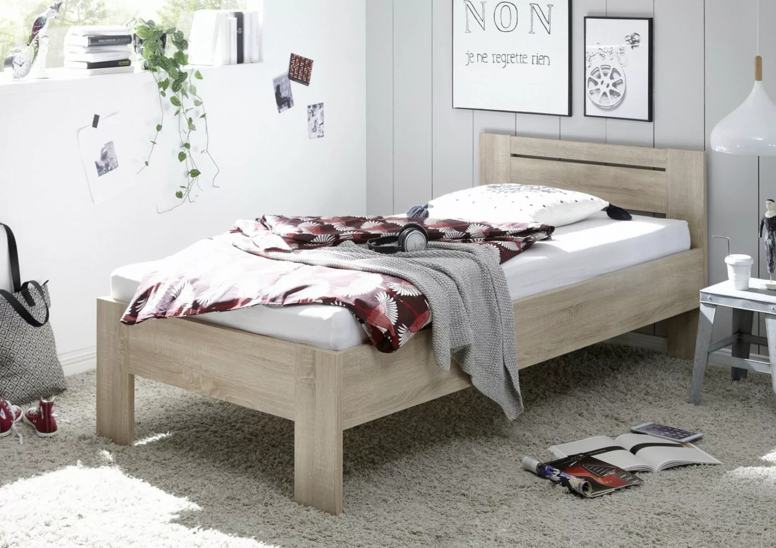 Begabino Futonbett 95 x 76 x 204 cm (B/H/T) günstig online kaufen