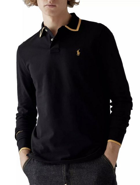 Polo Ralph Lauren Langarm-Poloshirt Polo Shirt Slim Fit Polohemd Lunar New günstig online kaufen