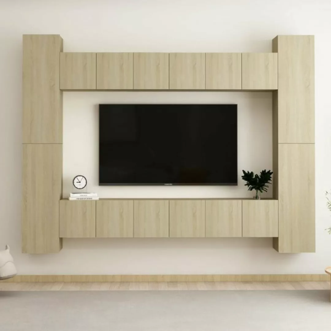 vidaXL TV-Schrank Fernsehschrank TV Möbel 10tlg TV Schrank Set Sonoma Eiche günstig online kaufen