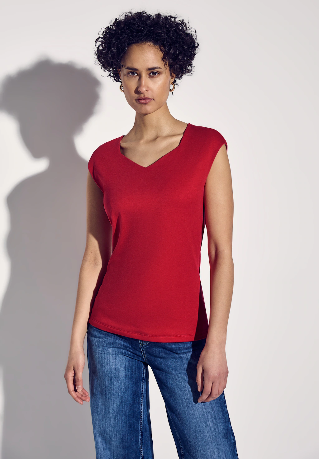 STREET ONE V-Shirt, doppellagig günstig online kaufen