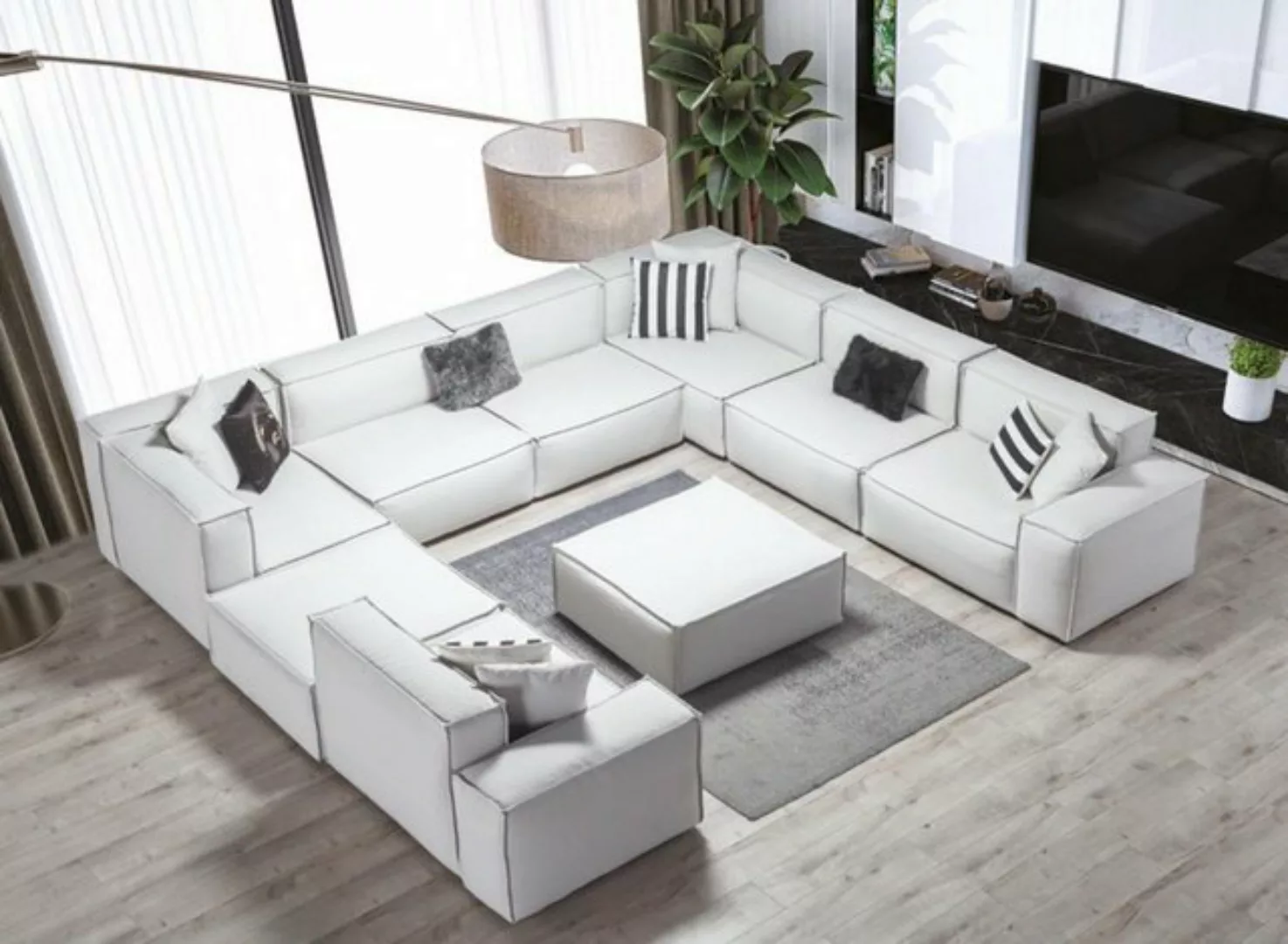 JVmoebel Ecksofa, Ecksofa Couch Polster Ecksofas Sofa Couchen Wohnzimmer Mö günstig online kaufen