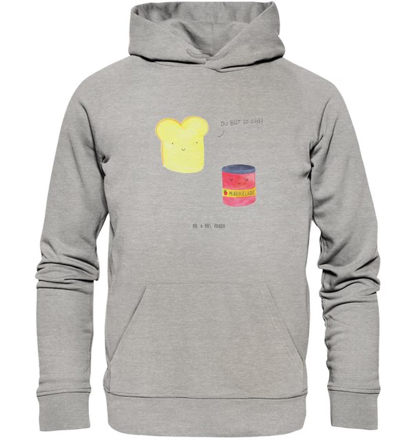 Mr. & Mrs. Panda Hoodie Größe S Toast Marmelade - Heather Grey - Geschenk, günstig online kaufen