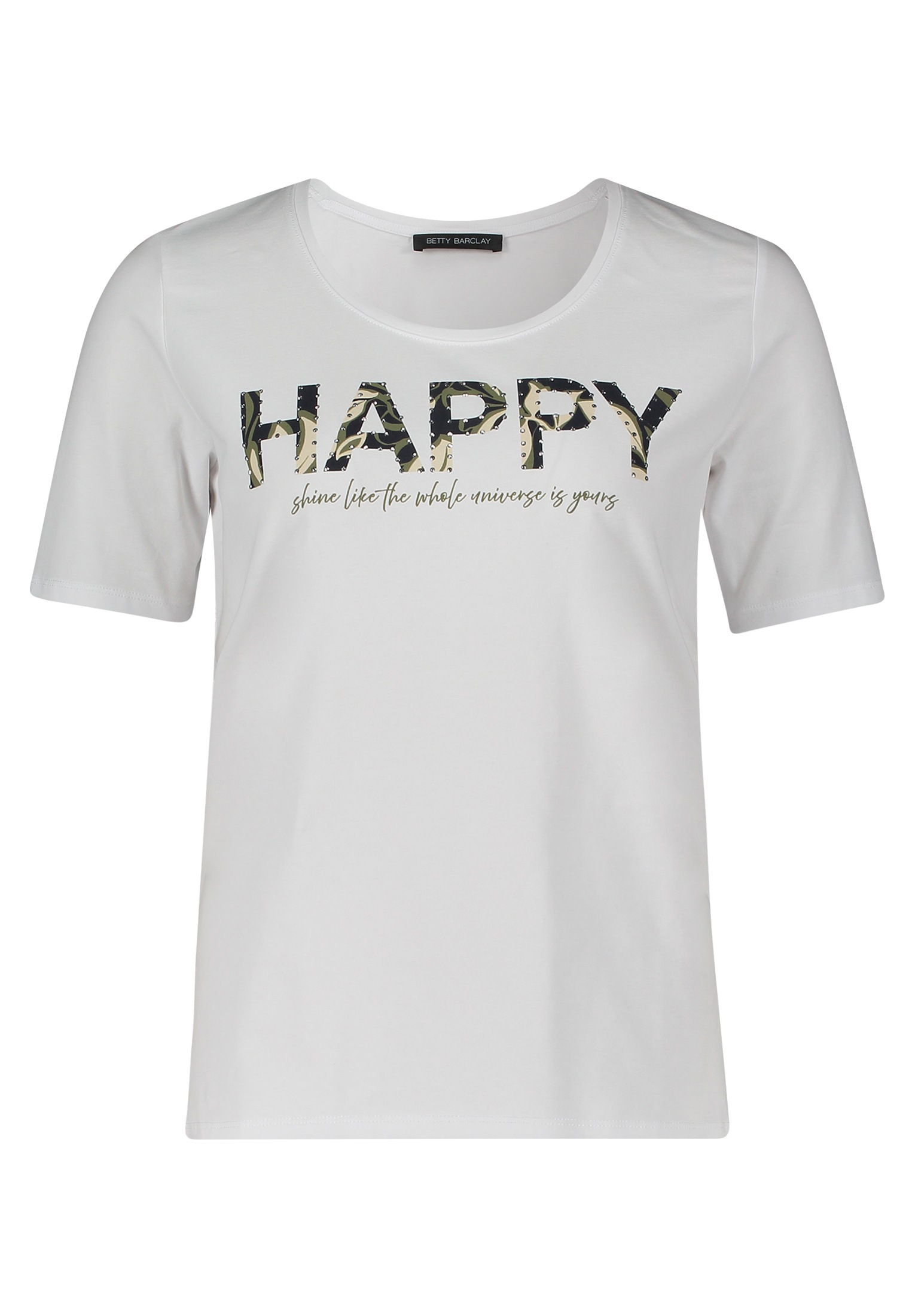 Betty Barclay Kurzarmshirt "Betty Barclay Damen Basic Shirt mit Placement", günstig online kaufen