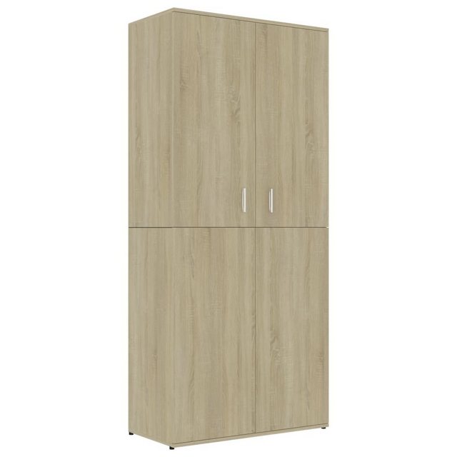 furnicato Schuhschrank Sonoma-Eiche 80x39x178 cm Holzwerkstoff günstig online kaufen