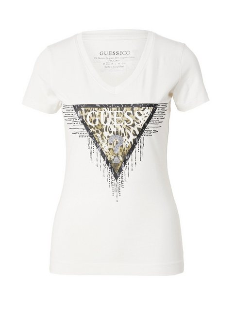 Guess T-Shirt TRIANGLE TIGER (1-tlg) Ziersteine günstig online kaufen