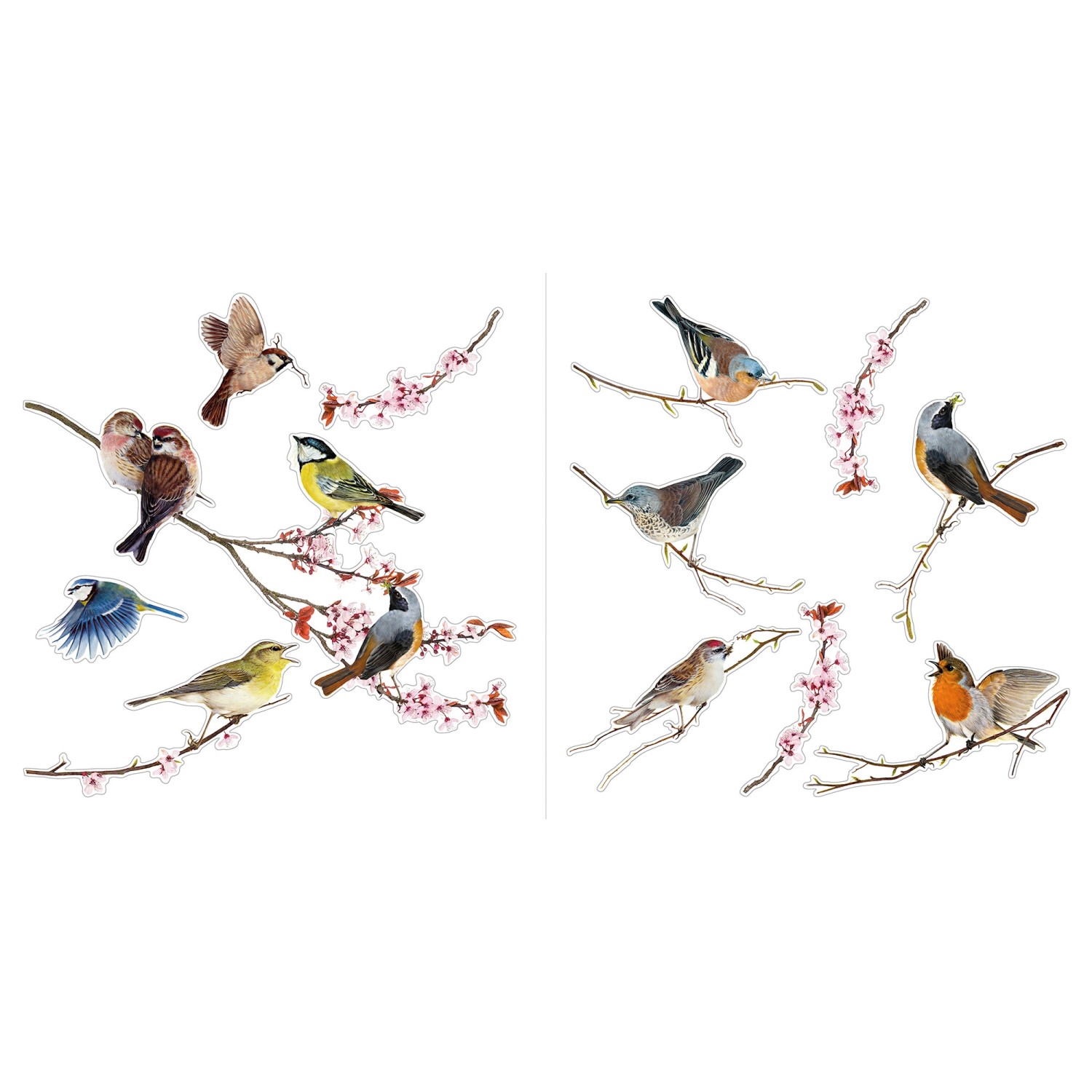 Komar Fenstersticker Birds 30 cm x 30 cm günstig online kaufen