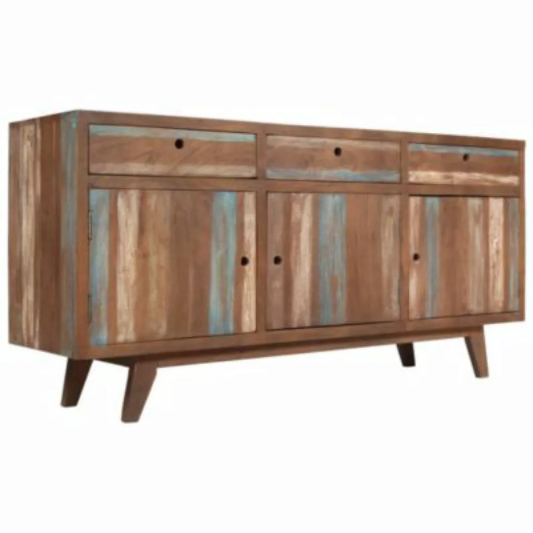 vidaXL Sideboard Massivholz Vintage 145 x 40 x 75 cm Sideboard braun günstig online kaufen