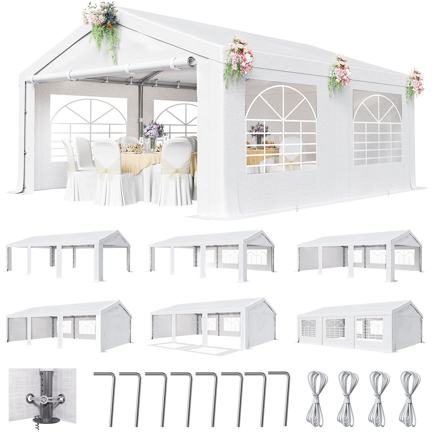 GUNJI Faltpavillon Faltbare Gartenlaube 2*2/3*3 Wasserdichtes günstig online kaufen