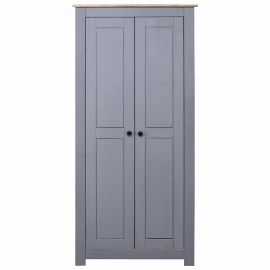 Kleiderschrank Grau 80×50×171,5 Cm Kiefer Massiv Panama Serie günstig online kaufen