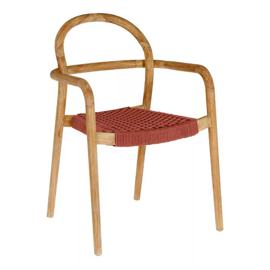Holz Stühle mit Armlehnen 57 cm breit (4er Set) günstig online kaufen
