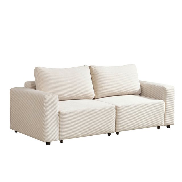 HOME DELUXE Schlafsofa Modulares Schlafsofa VINA, S, Cordsofa, Sofa mit Sch günstig online kaufen