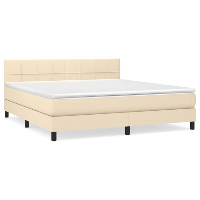 vidaXL Boxspringbett Bett Boxspringbett mit Matratze und LED Stoff (160 x 2 günstig online kaufen