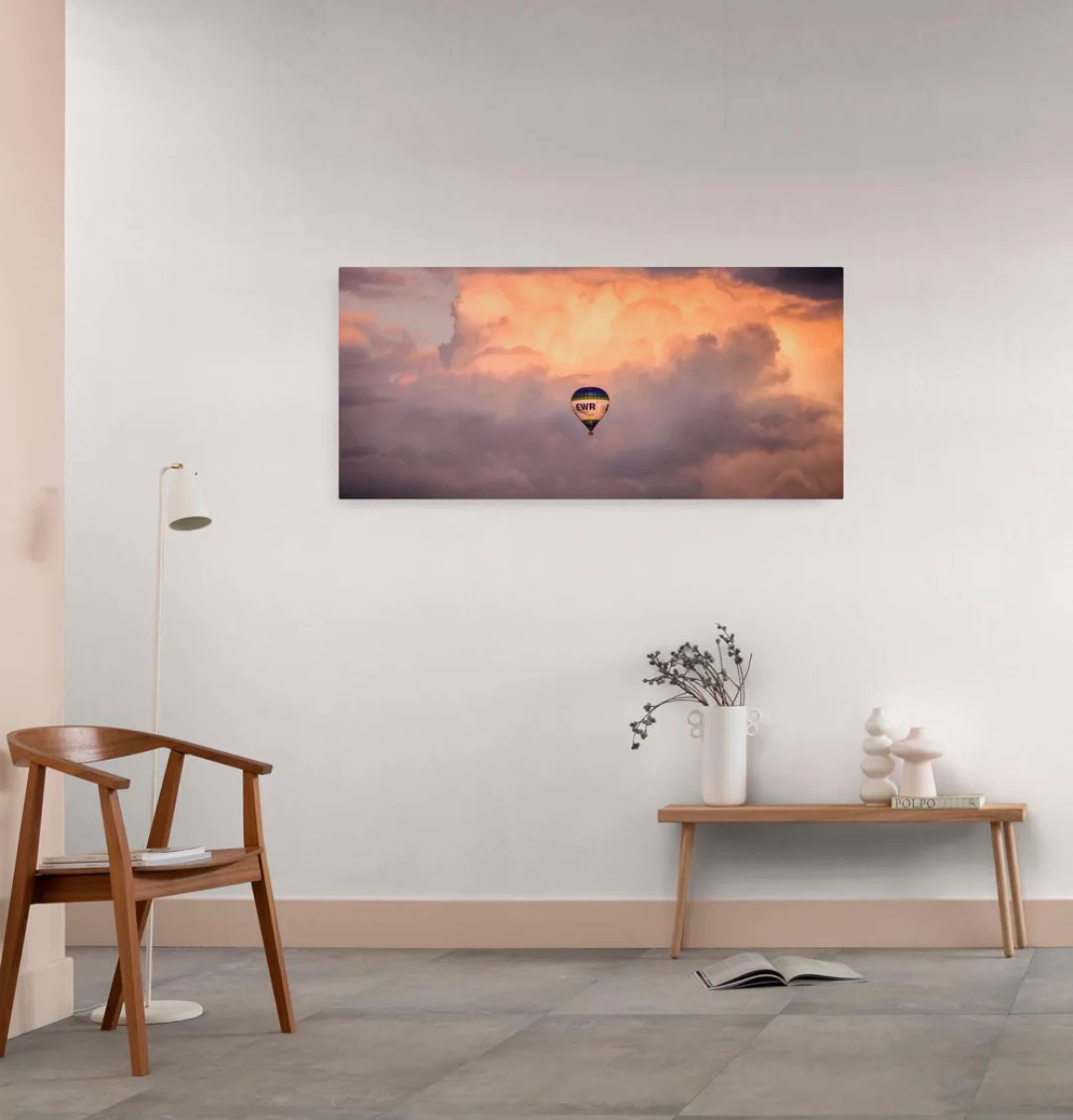 Komar Leinwandbild "Flying Balloon", (1 St.), 40x90 cm (Breite x Höhe), Kei günstig online kaufen