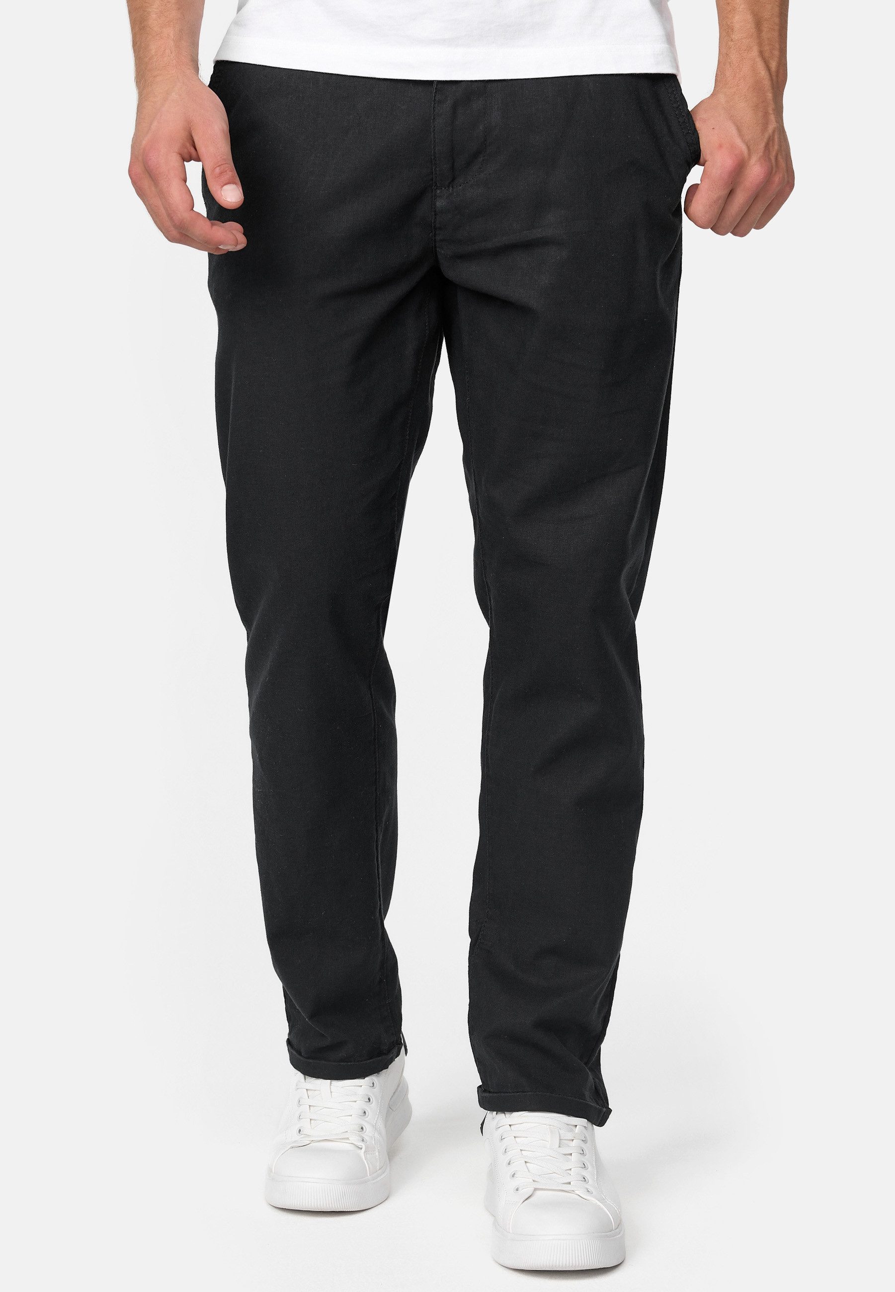 Indicode Leinenhose Haverfield mit 4 Taschen günstig online kaufen