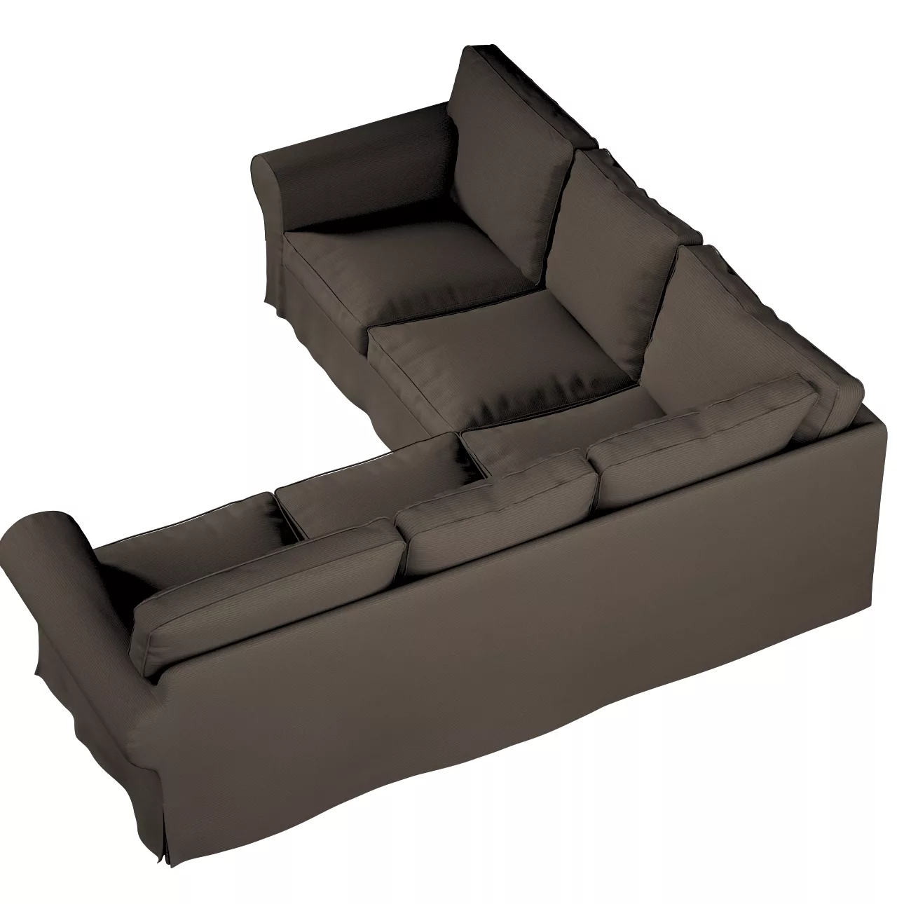 Bezug für Ektorp Ecksofa, braun, Sofahusse für Ektorp Ecksofa, Manchester ( günstig online kaufen