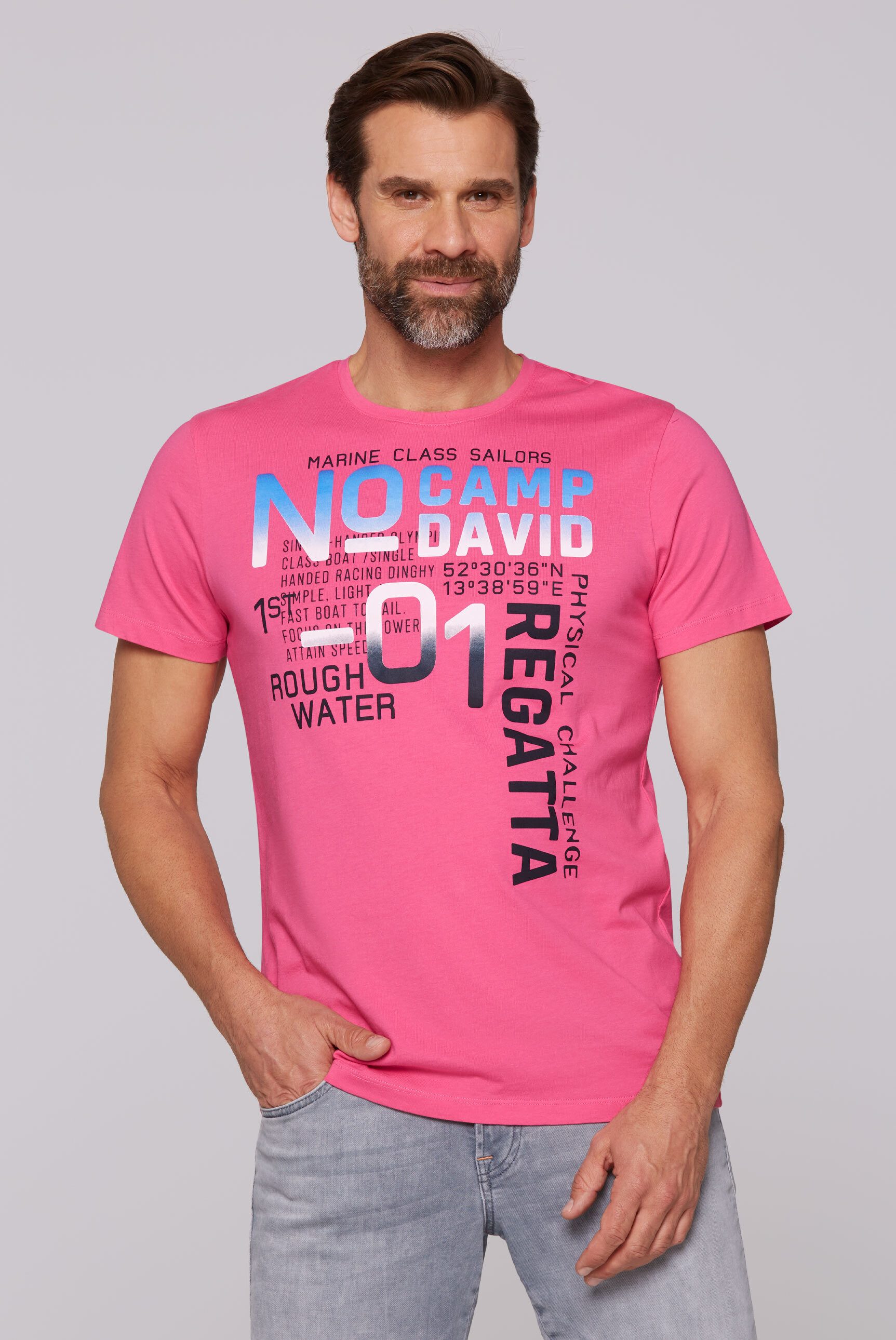CAMP DAVID Rundhalsshirt, aus Baumwolle günstig online kaufen