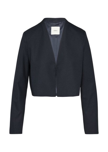 s.Oliver BLACK LABEL Longblazer - Kurzer Blazer aus Viskosemix - Blazer fei günstig online kaufen