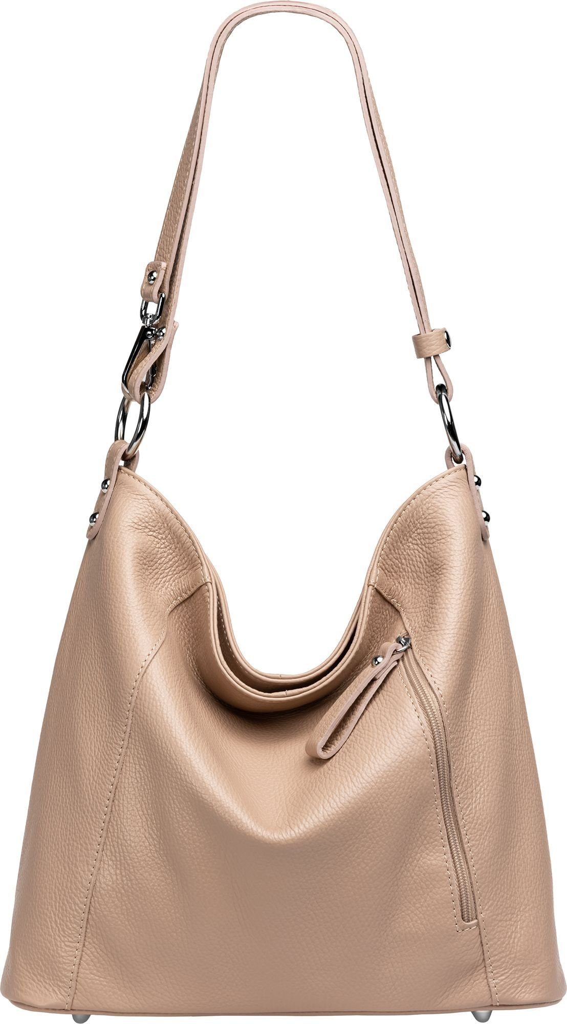 Caspar Schultertasche 2-in-1 Leder Umhängetasche Damen günstig online kaufen