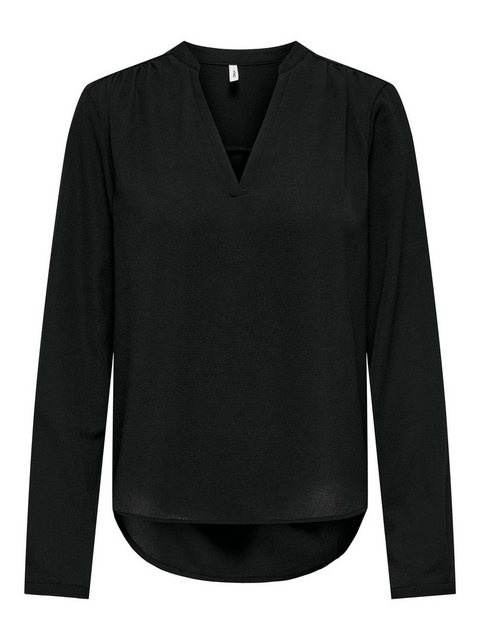 ONLY Blusenshirt ONLNOVA LIFE VIS L/S JOSIE TOP SOLID günstig online kaufen