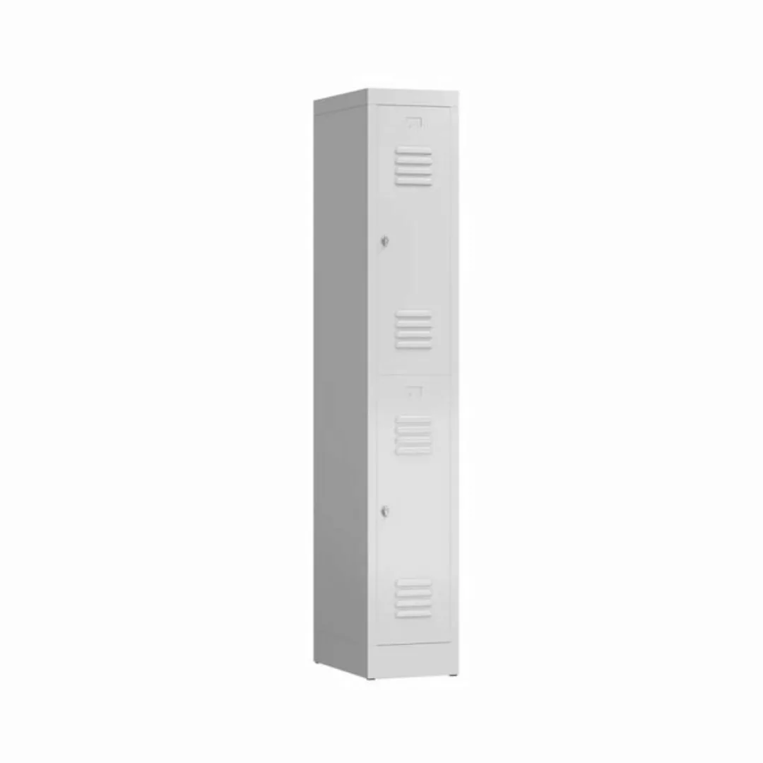 möbel-direkt.de Garderobenschrank Metallspind ClassiX Double Basic (komplet günstig online kaufen