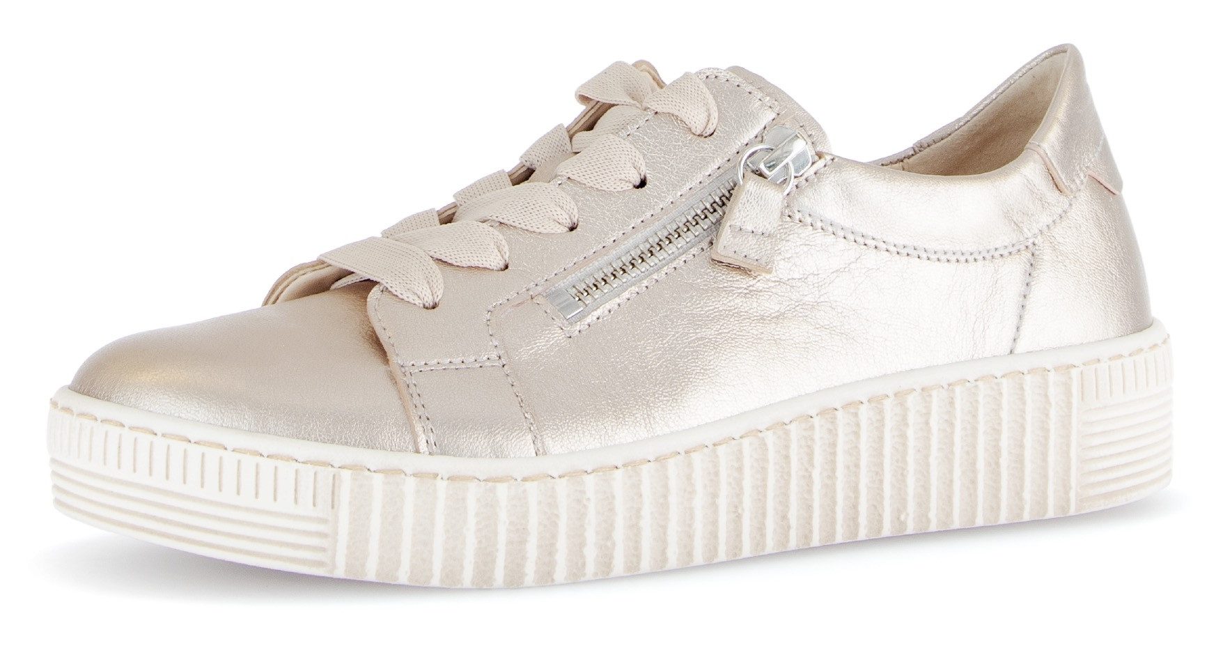 Gabor Plateausneaker, Freizeitschuh, Halbschuh, Schnürschuh mit dezenten Zi günstig online kaufen